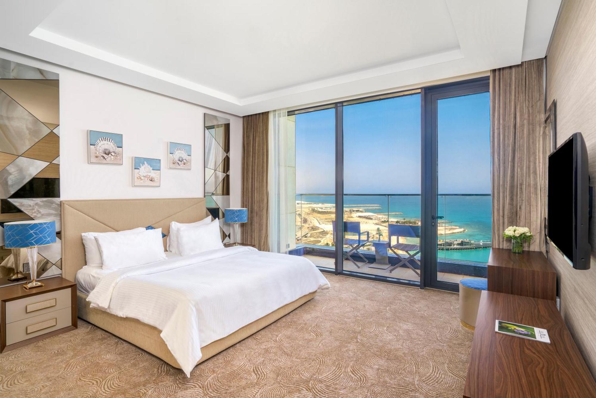 Rixos Premium Alamein El Alamein Pokój zdjęcie A bedroom at the hotel
